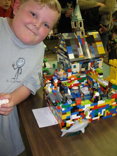 Over 90 adults and young people enjoyed the original creations displayed at the 2012 LEGO Contest organized by St. Luke's Episcopal Church in its Willard Hall on Main Street in Chester on Saturday, April 14. Participating LEGO enthusiasts came from 13 towns in Vermont, two in New Hampshire, and one in New York State.