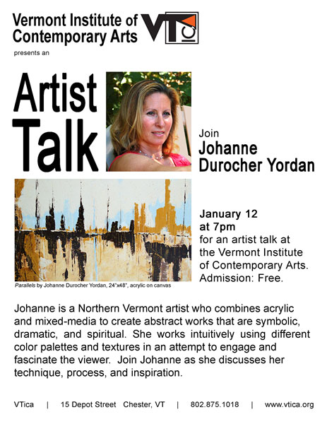 Artist Talk With Johanne Durocher Yordan