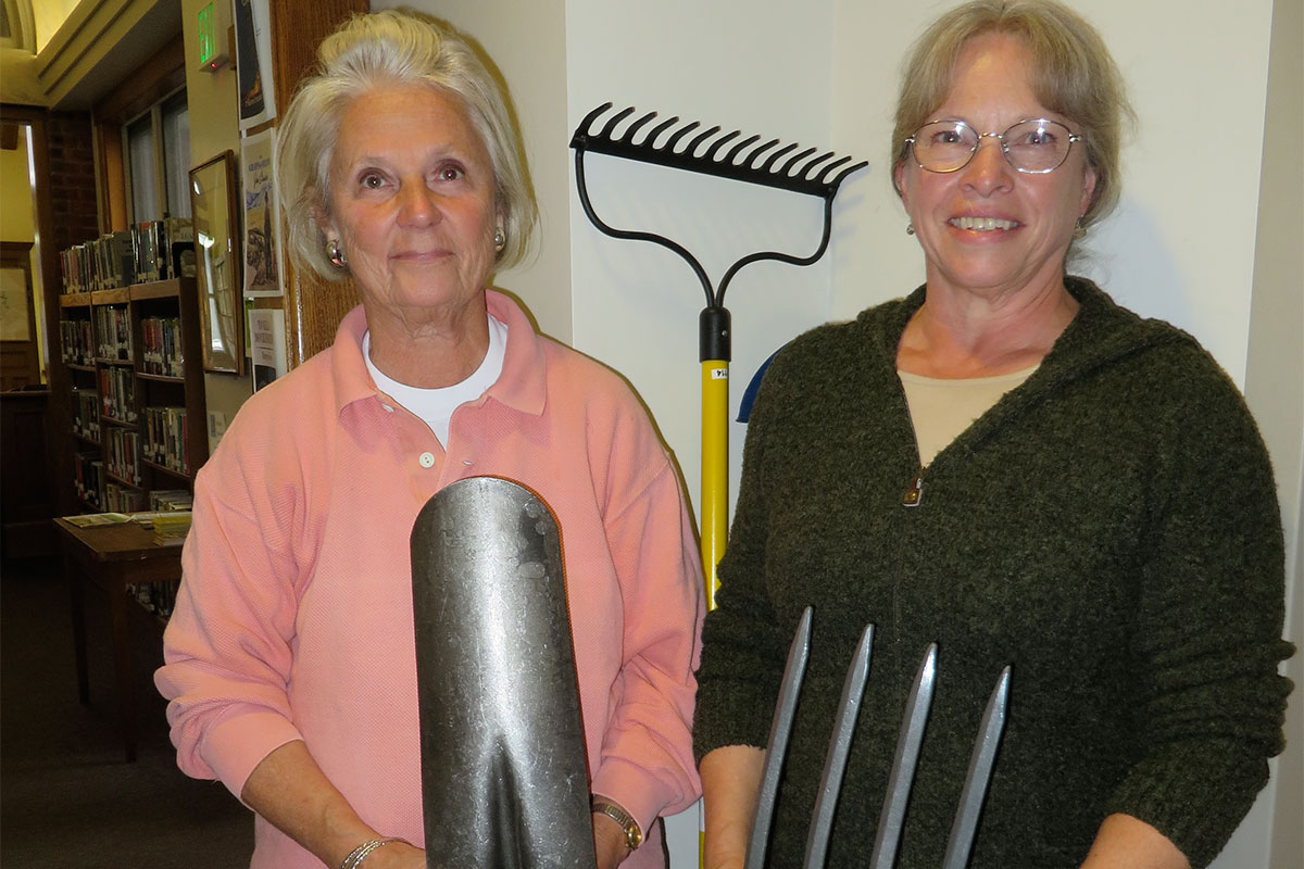 A Gift of Gardening Tools by St. Luke's Church to the Whiting Library in Chester