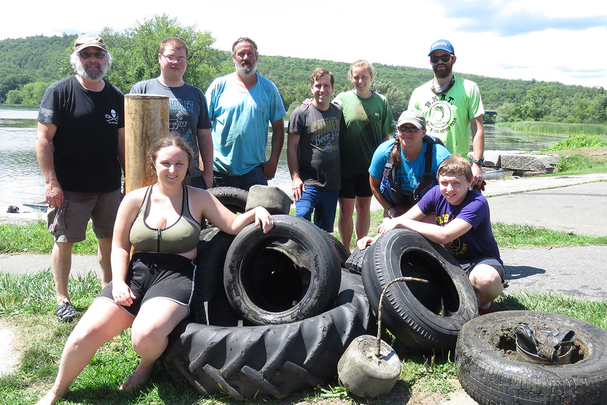 Black River is Cleaner By 70 Tires After Cleanup