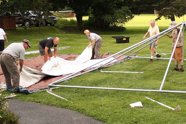 Imagine, this famous outdoor supper on the church lawn is seventy-five years old!  St. Luke's Annual August Supper on the Lawn is a long cherished occasion that many anticipate with joy.