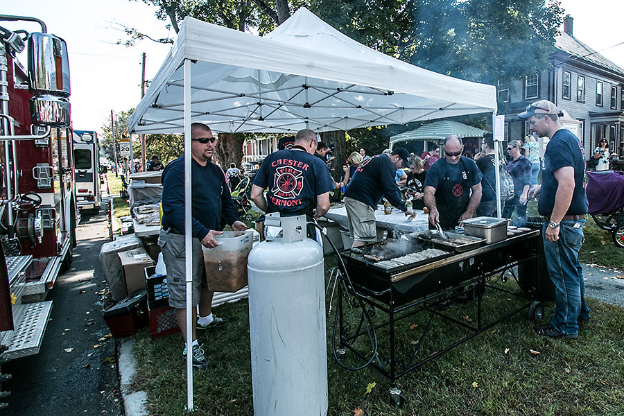 Chester's fabulous Fall Festival on the village green.